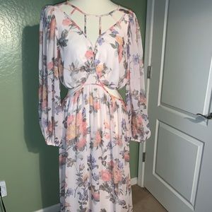 Gorgeous floral cutout dress